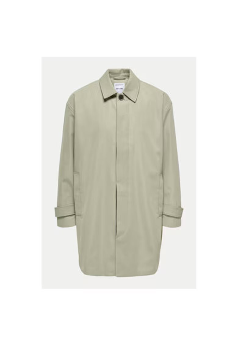 Only & sons Trench barbati - 304493430 - Poliester - Bej - Bej