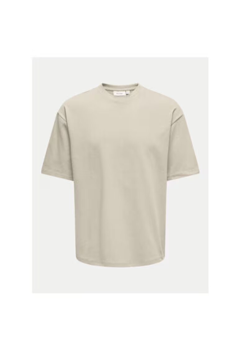 Only  Sons Tricou barbati - 304805547 - Bumbac/Poliester - Bej - Bej