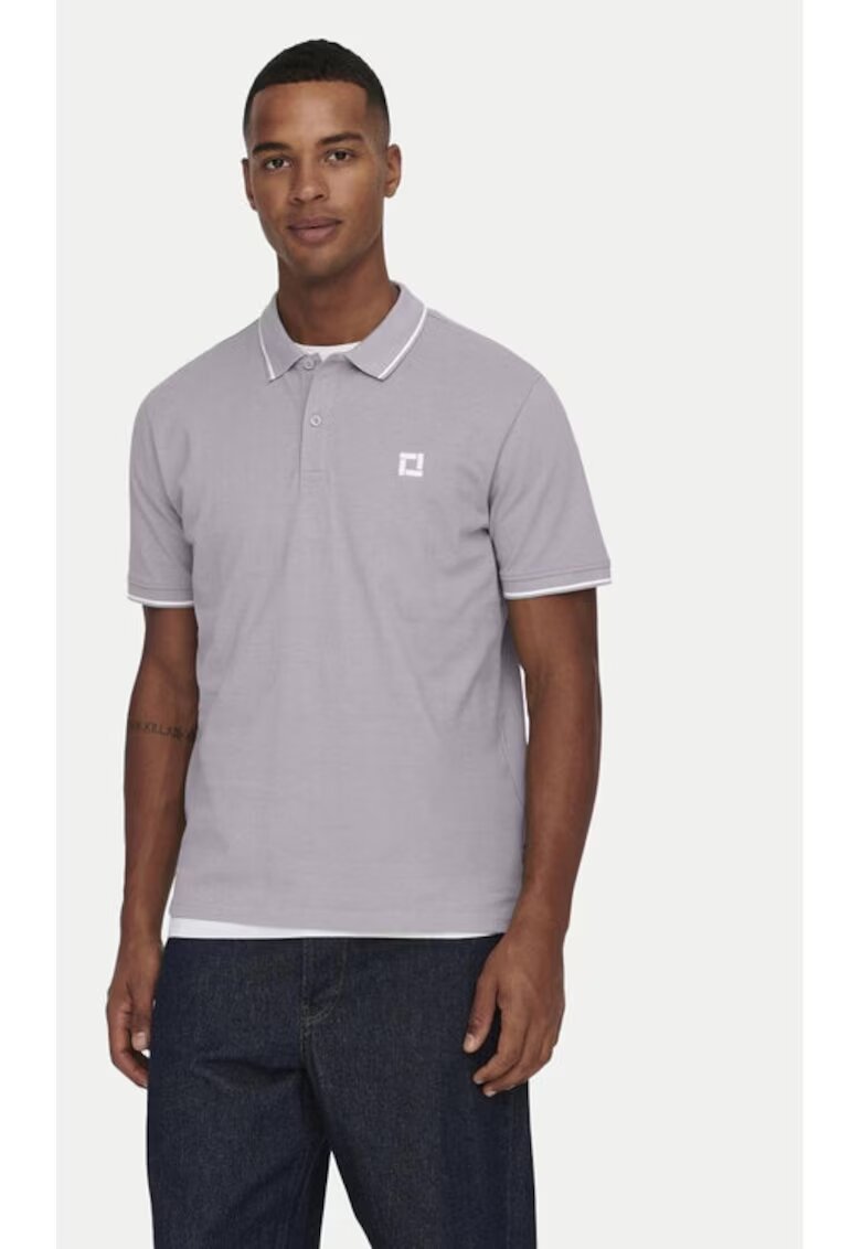 Only  Sons Tricou barbati - 53069 - Bumbac - Violet