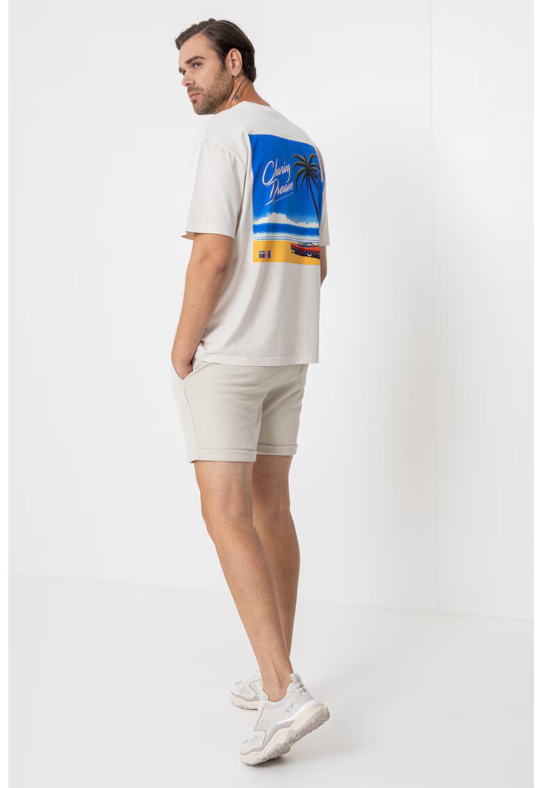 Only  Sons Tricou relaxed fit cu imprimeu foto Passa Vice - Albastru royal/Bej deschis
