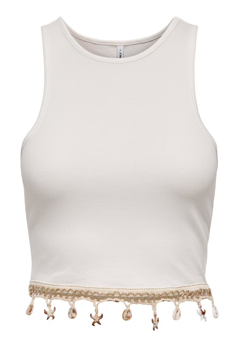 Only Top dama 15325019 - Bumbac organic - XL INTL - Alb