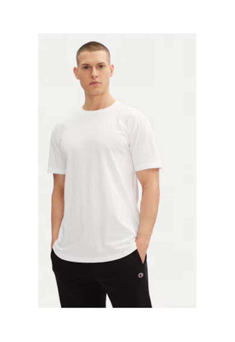 Only Tricou barbati alb - bumbac/poliester - Alb