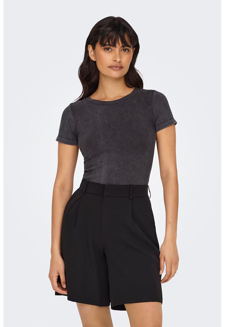 Only Tricou cu striatii - Gri inchis