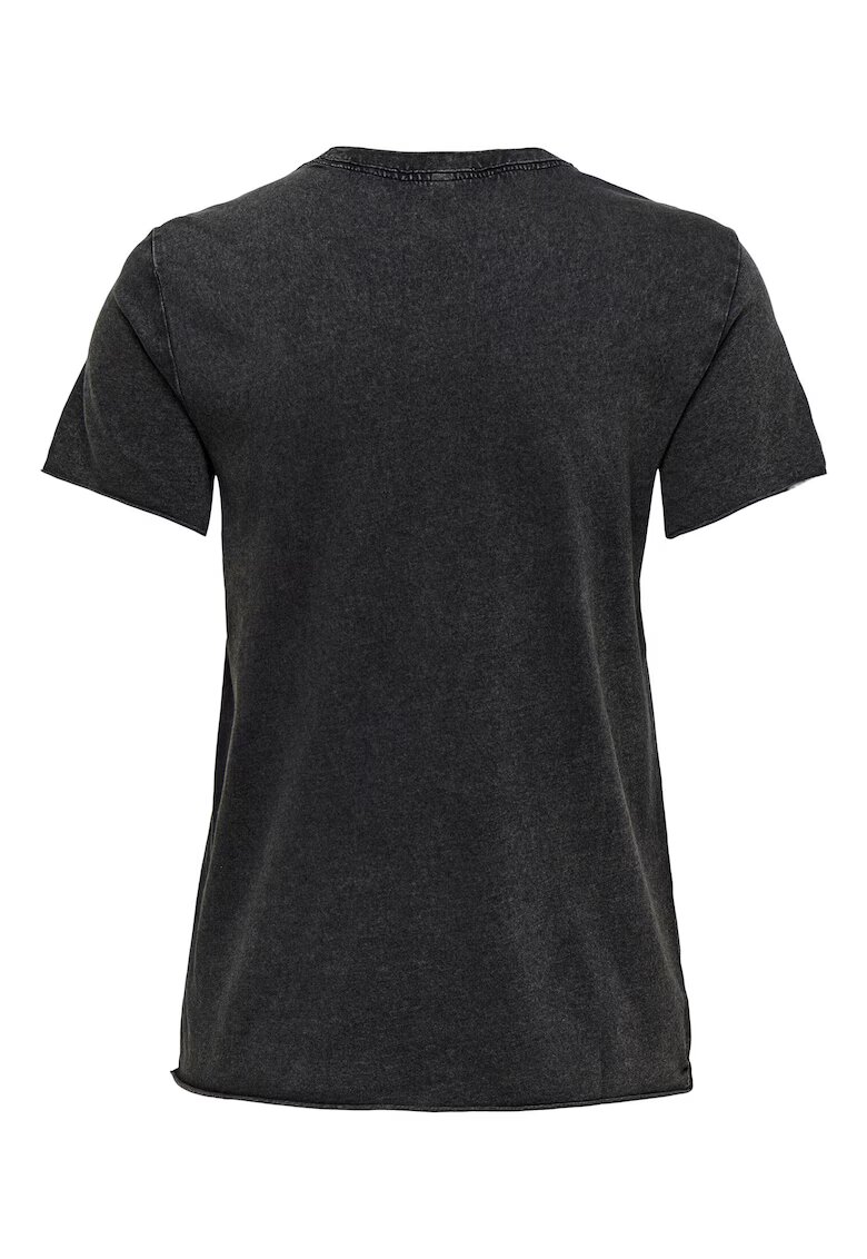 Only Tricou dama 15215721 - Bumbac organic - Negru - Negru