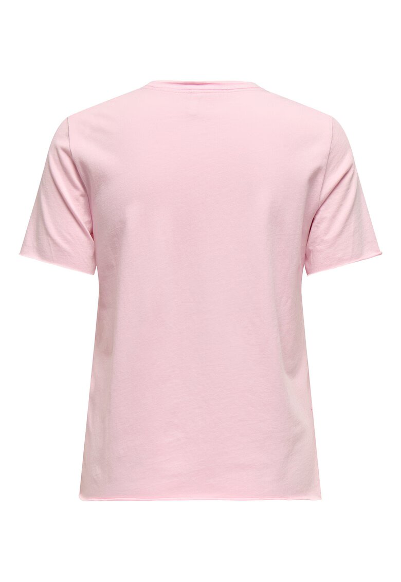 Only Tricou dama 15307412 - Bumbac organic - Roz - Roz