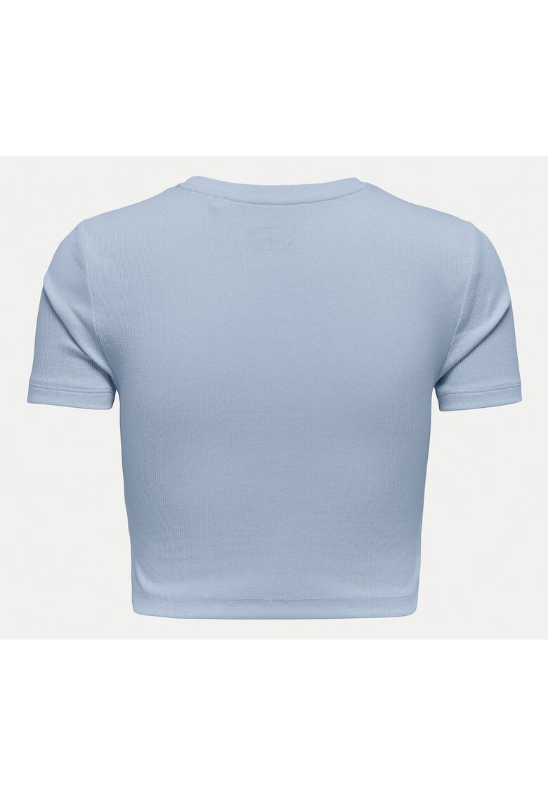 Only Tricou dama 15311891 - Bumbac organic - XL INTL - Albastru deschis