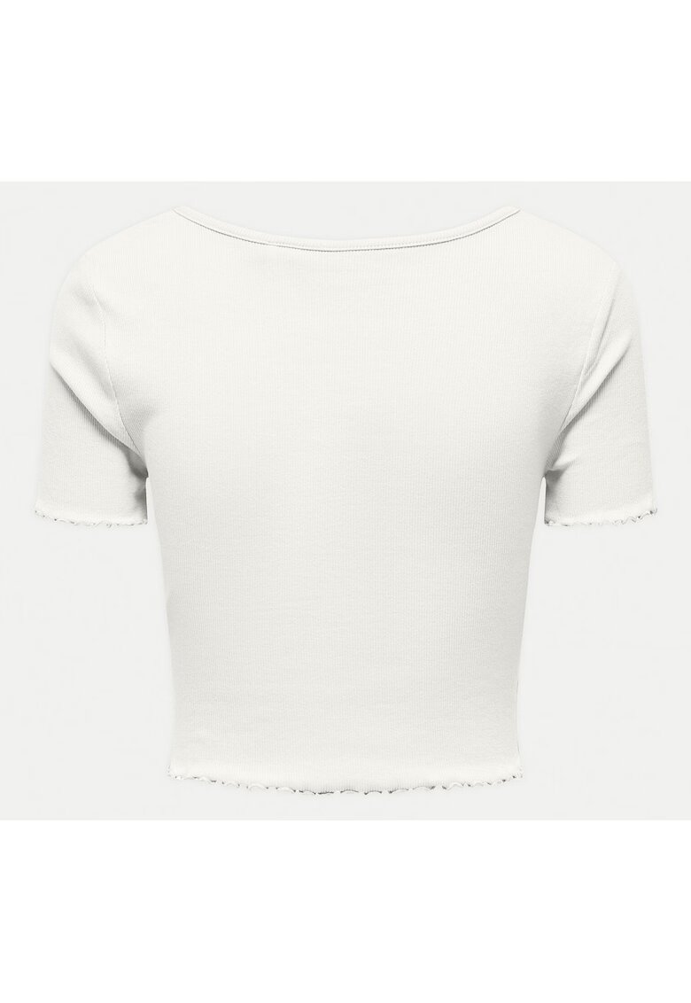 Only Tricou dama 15311919 - Bumbac organic - Alb - Alb