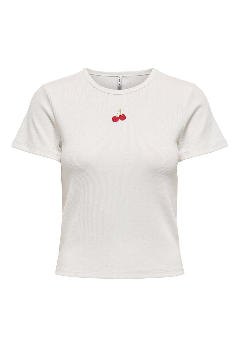 Only Tricou dama 15350554 - Poliester/Viscoza - 46977 - Alb