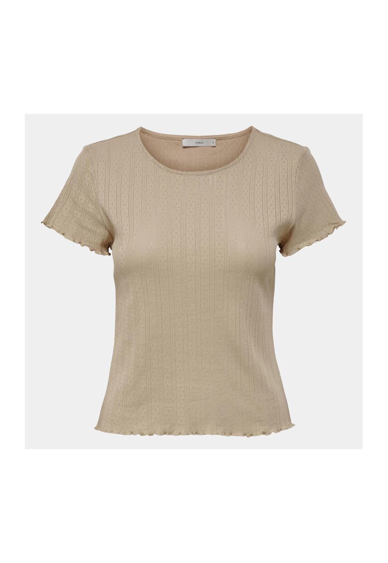 Only Tricou dama - 303602741 - Bej - Bumbac