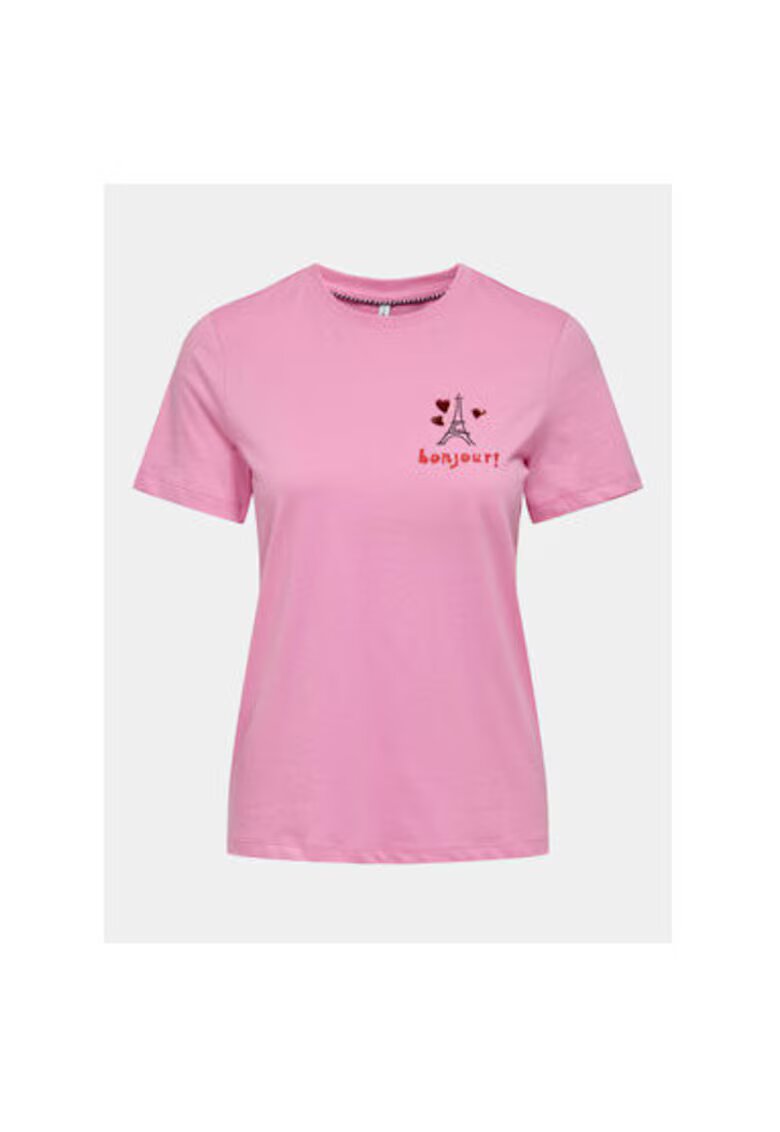 Only Tricou dama - 303602970 - Bumbac - Violet - Violet