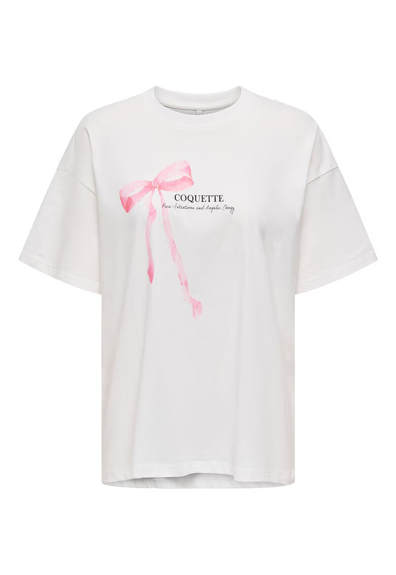 Only Tricou dama - Alb - Bumbac organic