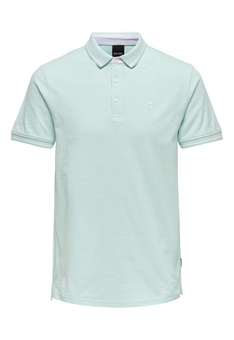 Only Tricou polo barbati Sons - 22024827 - Bumbac organic - Verde - Verde