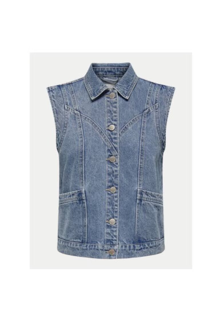 Only Vesta dama - 304783845 - Bumbac - Albastru - Albastru