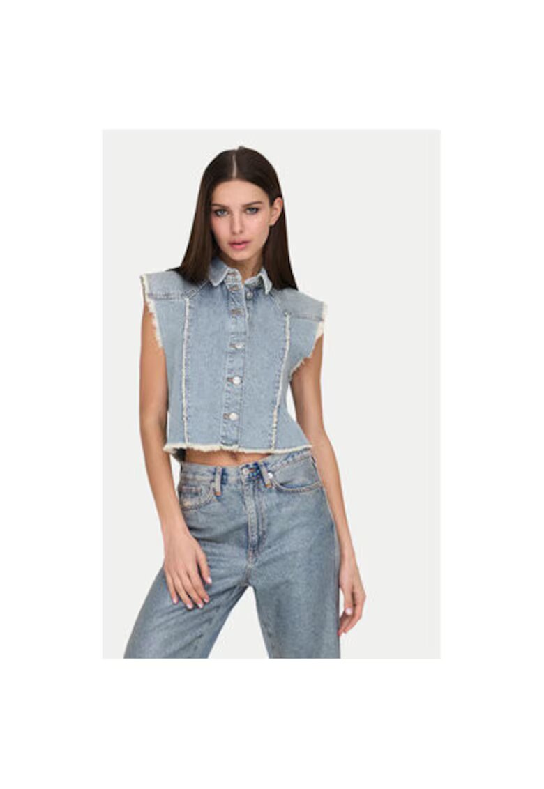 Only Vesta dama - 304928642 - Bumbac/Bumbac - Albastru - Albastru
