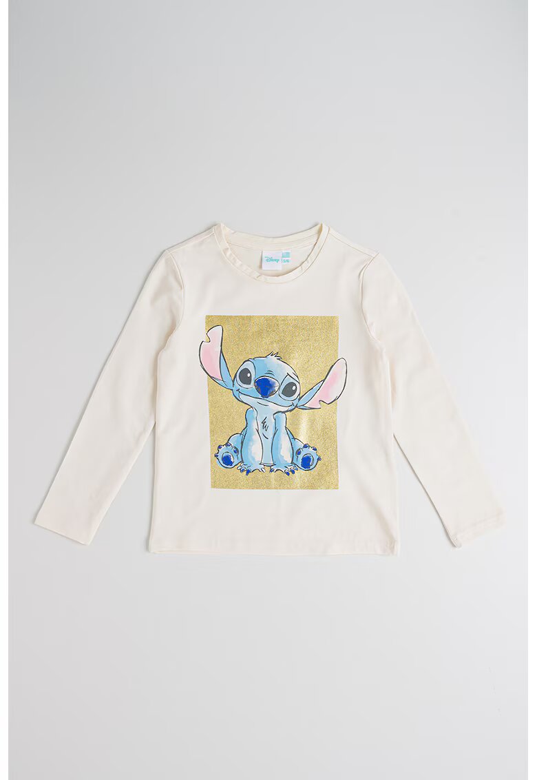 Original Marines Bluza cu imprimeu cu Stitch - Galben pal
