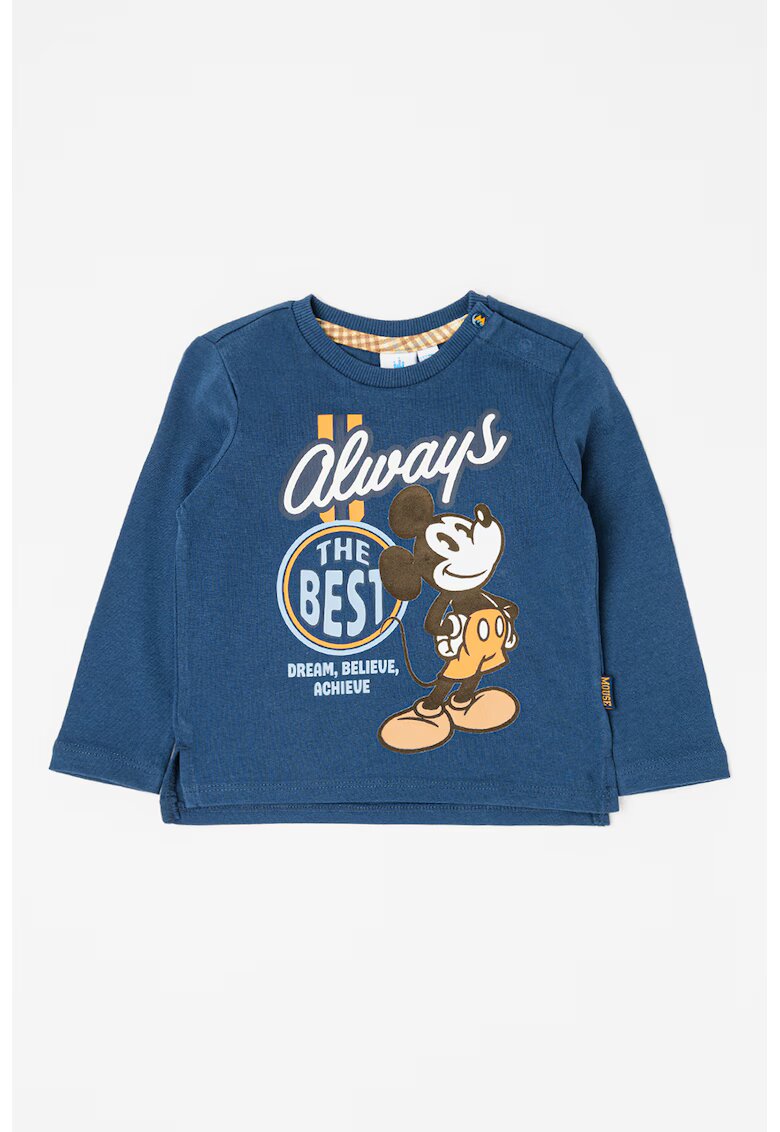 Original Marines Bluza de trening de bumbac cu MIckey Mouse - Alb/Portocaliu/Bleumarin