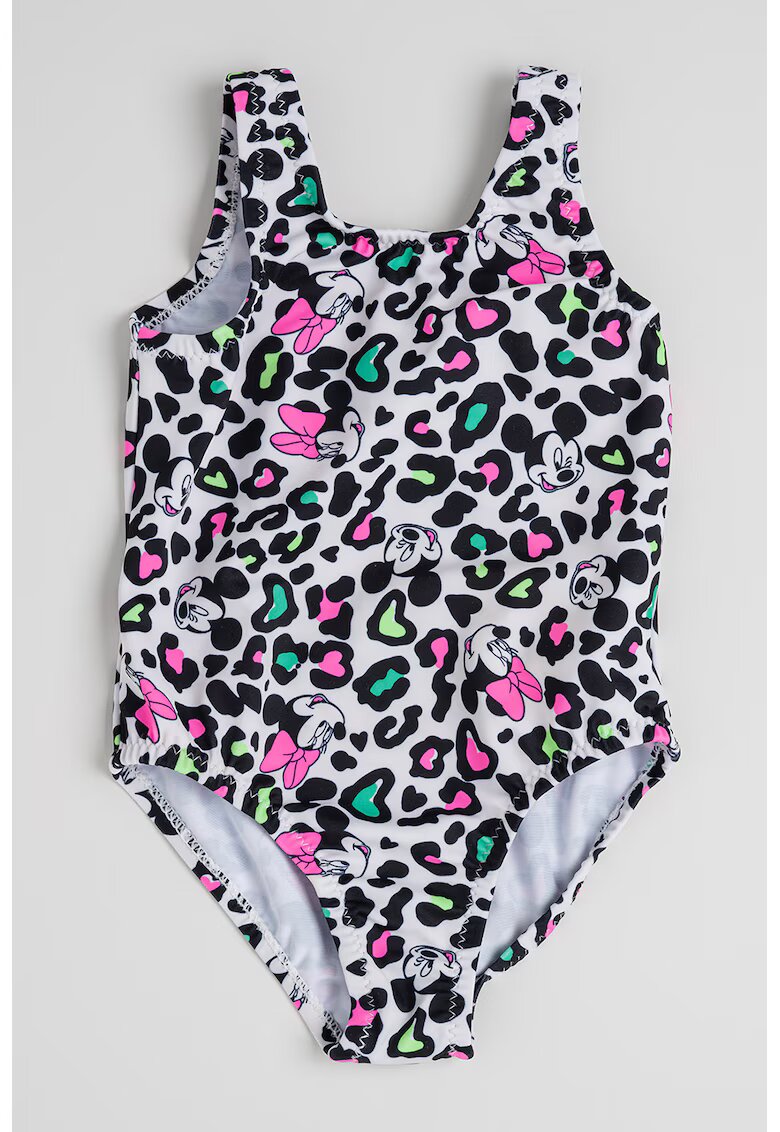 Original Marines Costum de baie intreg cu model Minnie Mouse - Negru/Roz aprins/Alb optic