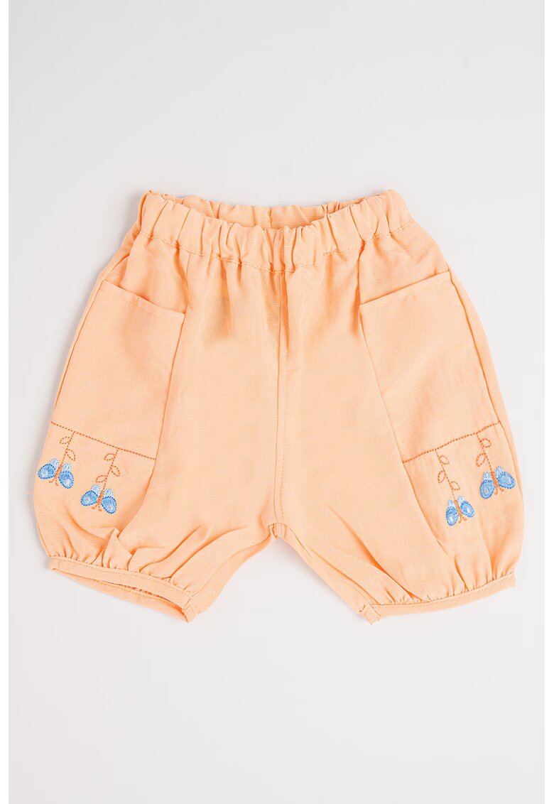 Original Marines Pantaloni din amestec de in cu buzunare laterale - Portocaliu pal