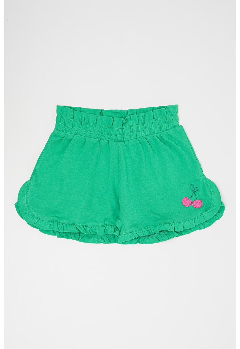 Original Marines Pantaloni scurti cu detaliu brodat - Verde aquamarin