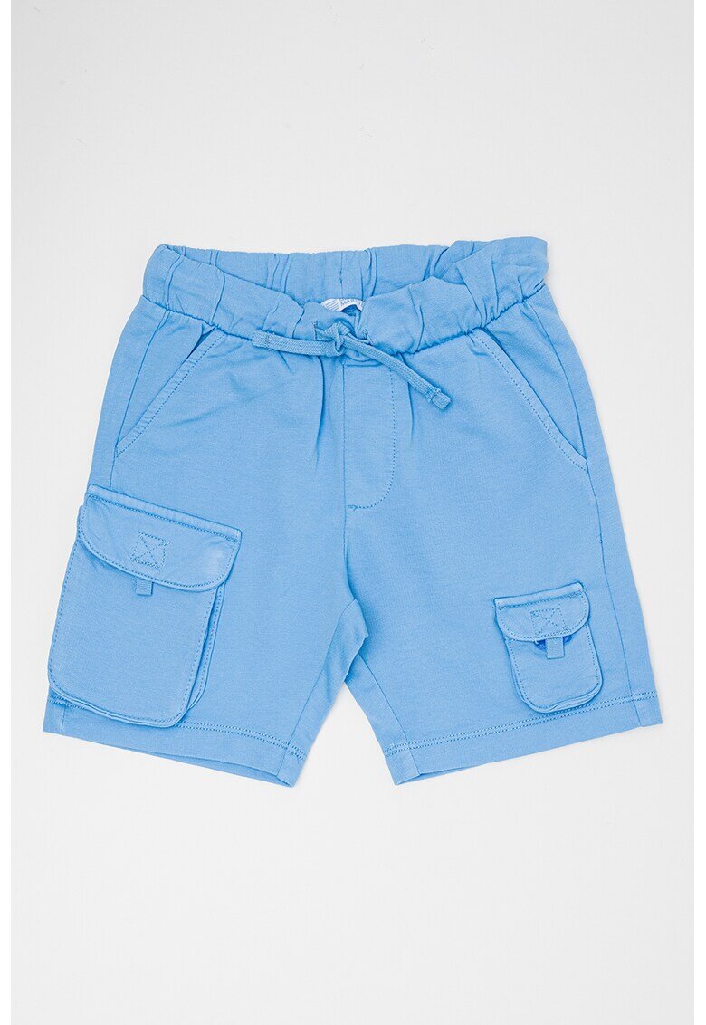 Original Marines Pantaloni scurti de bumbac cu buzunare cu clapa - Albastru deschis