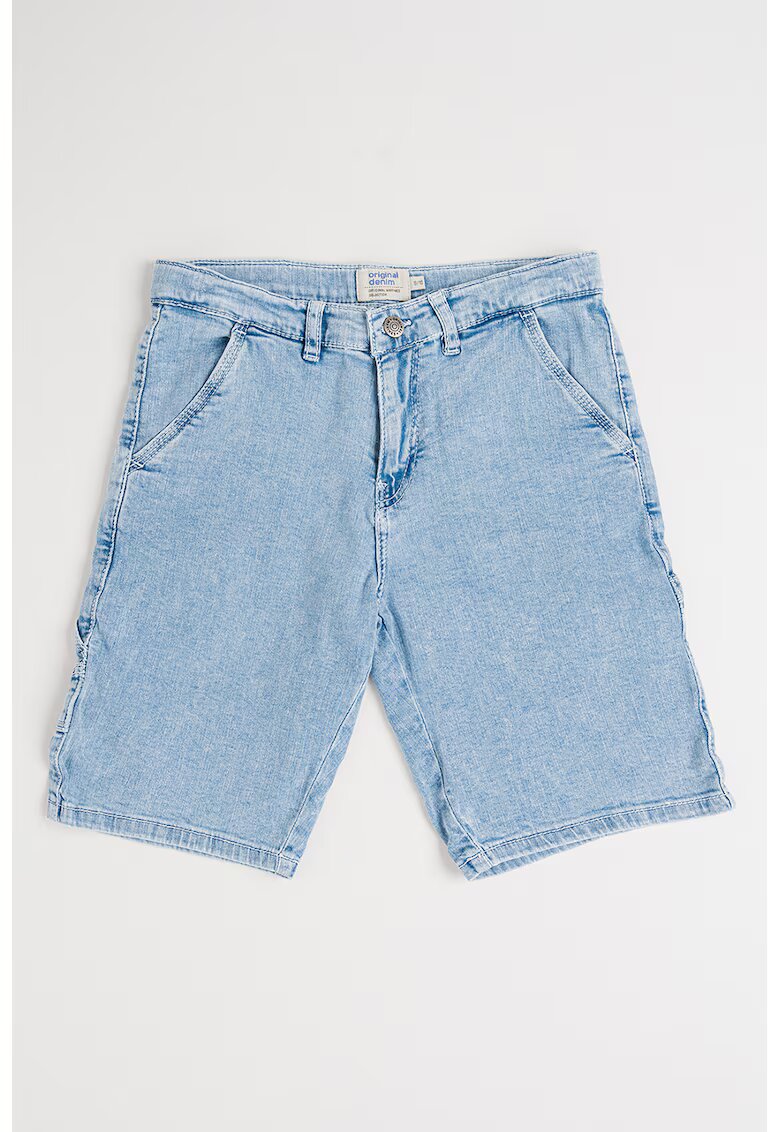 Original Marines Pantaloni scurti de denim cu buzunare - Albastru glaciar