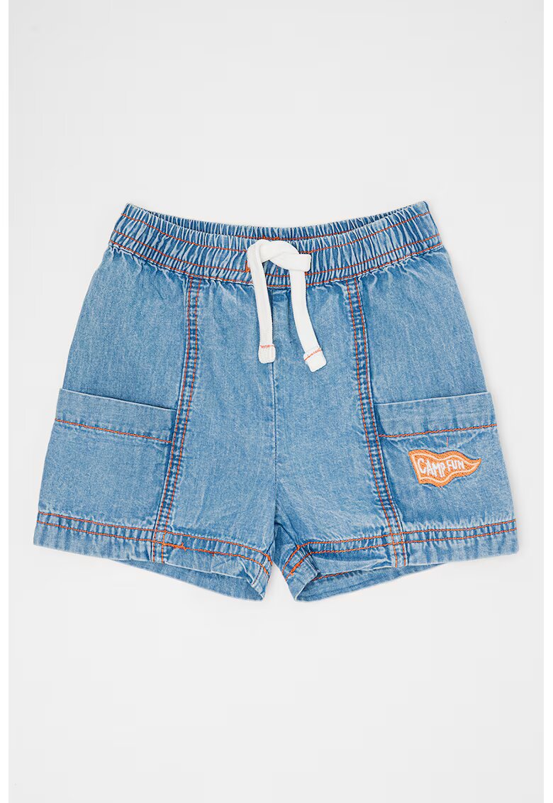 Original Marines Pantaloni scurti de denim cu buzunare laterale - Albastru deschis