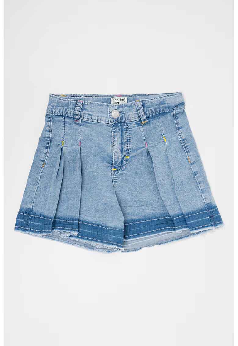 Original Marines Pantaloni scurti de denim cu terminatie nefinisata - Albastru pastel