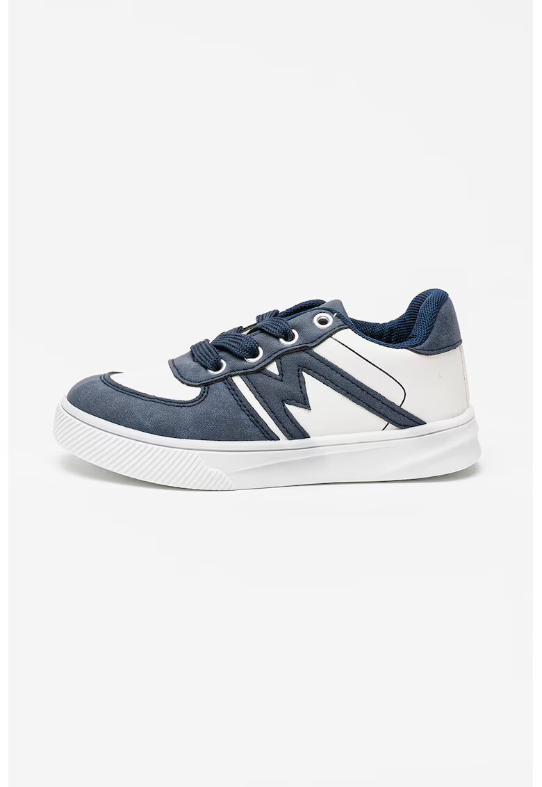 Original Marines Pantofi sport din piele ecologica cu strat exterior din piele intoarsa sintetica - Alb/Bleumarin