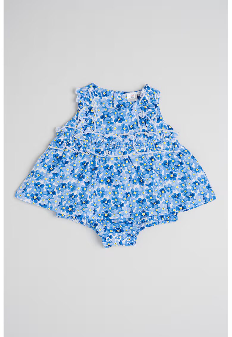 Original Marines Salopeta cu model floral - Albastru pastel/Galben