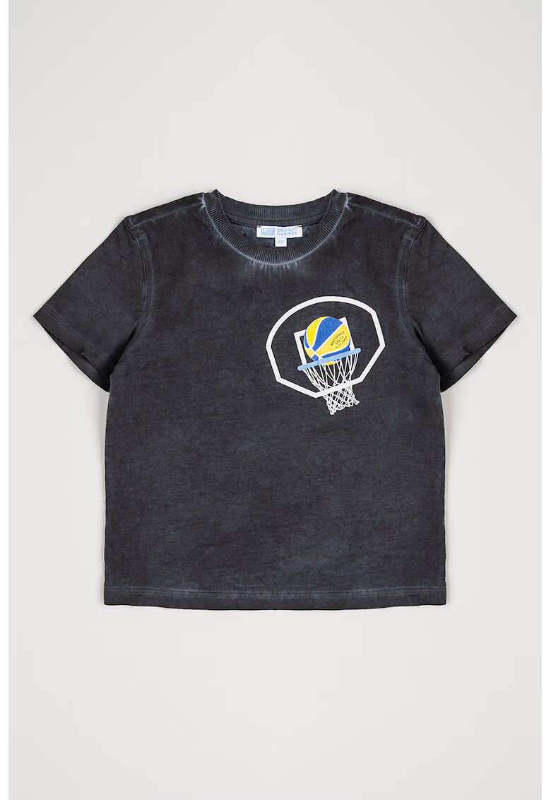 Original Marines Tricou de bumbac cu imprimeu grafic - Gri antracit