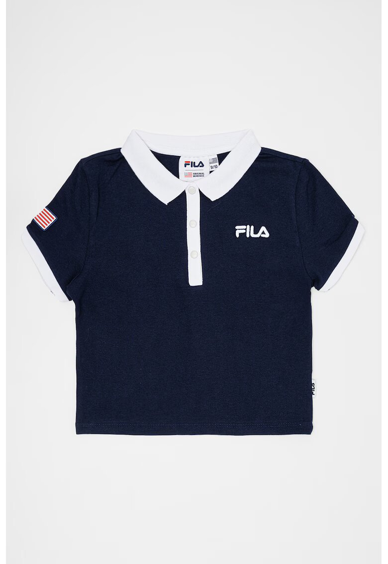 Original Marines Tricou polo cu logo brodat - Alb/Albastru inchis