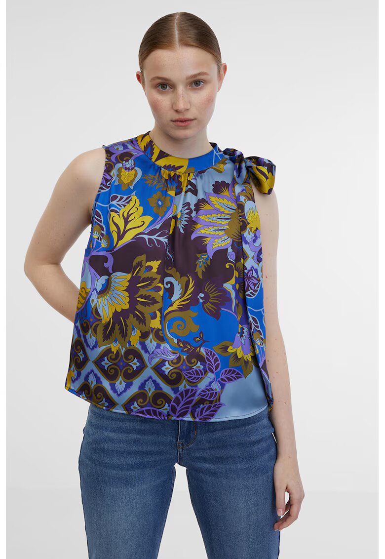 Orsay Bluza cu design floral - Albastru royal