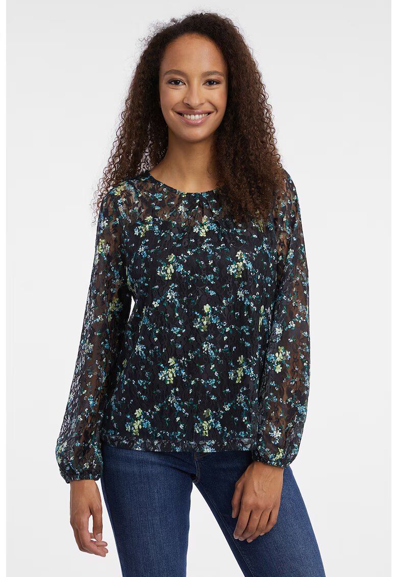 Orsay Bluza cu imprimeu floral - Negru