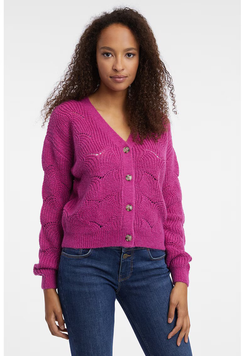 Orsay Cardigan lejer cu nasturi - Roz fandango