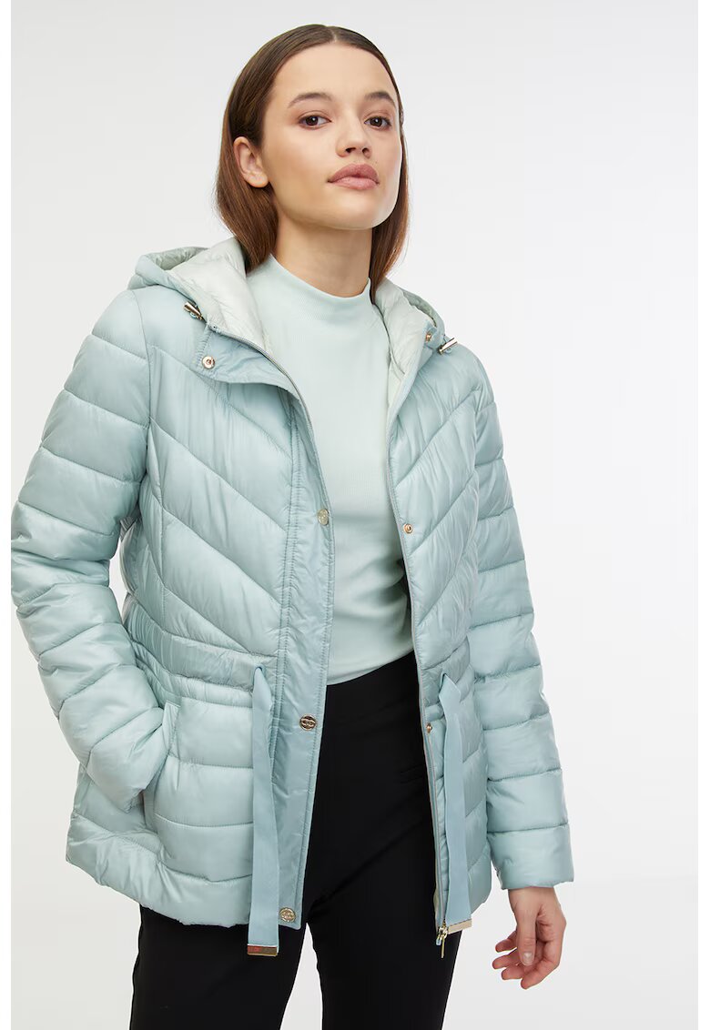 Orsay Jacheta parka cu gluga - Albastru aquamarin