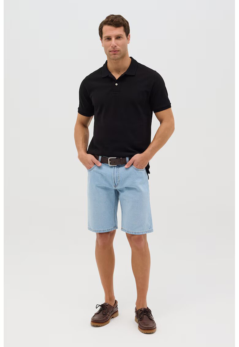 OVS Bermude din denim cu talie medie - Albastru deschis/Albastru