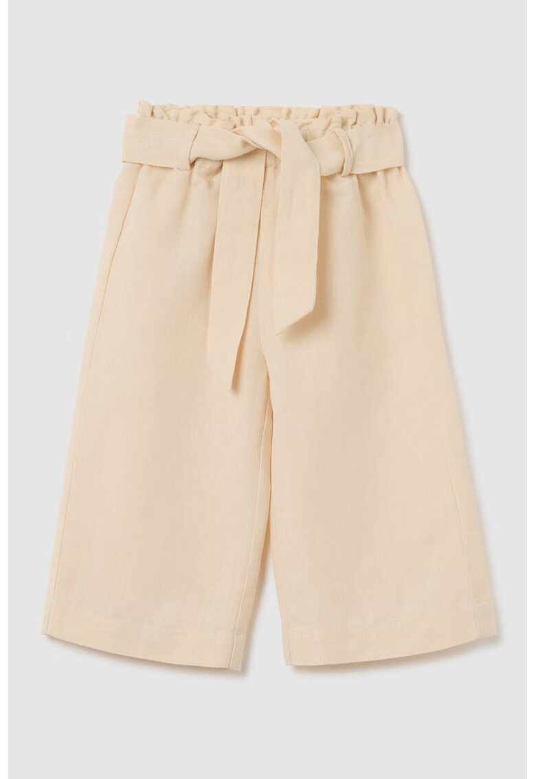 OVS Pantaloni culotte cu cordon in talie - Bej