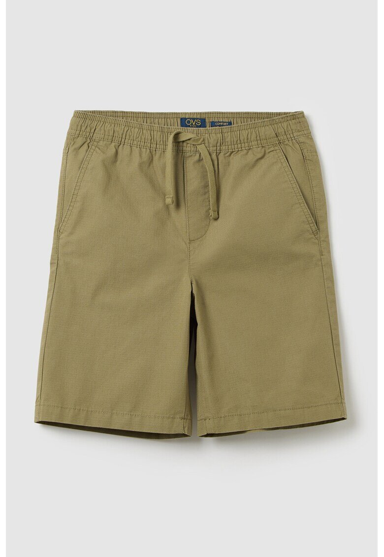 OVS Pantaloni scurti cu buzunare oblice - Verde masliniu