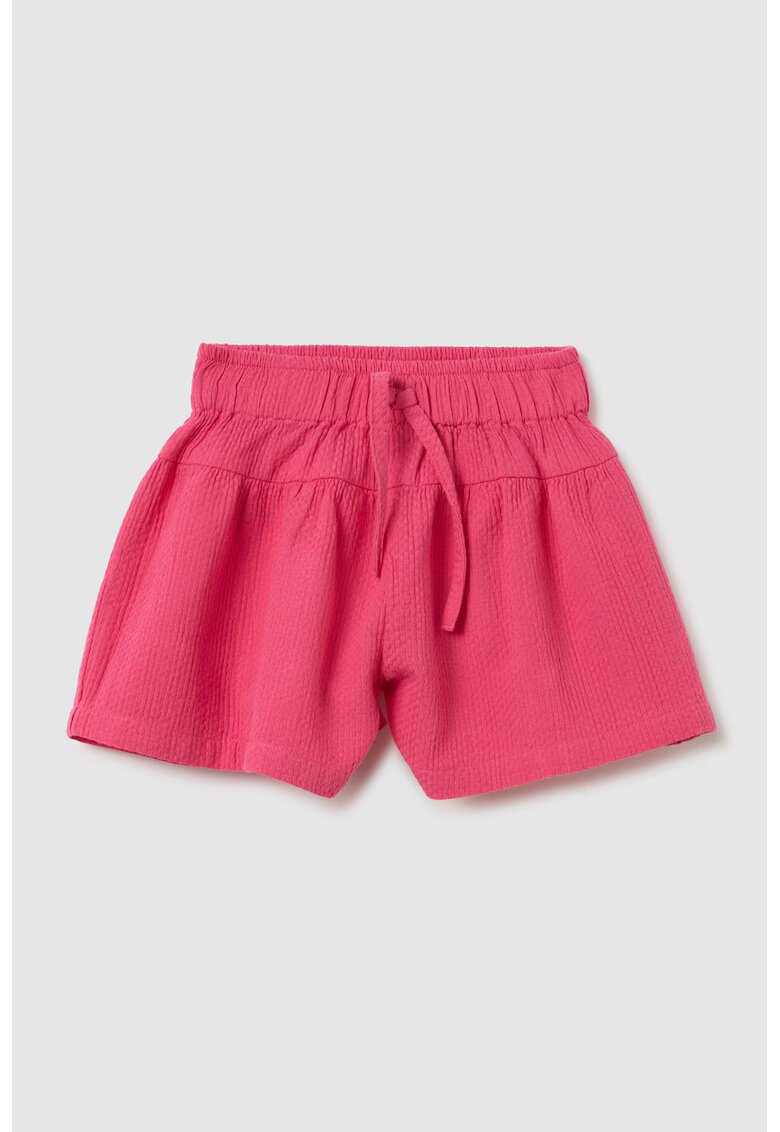 OVS Pantaloni scurti texturati cu snur - Roz zmeuriu