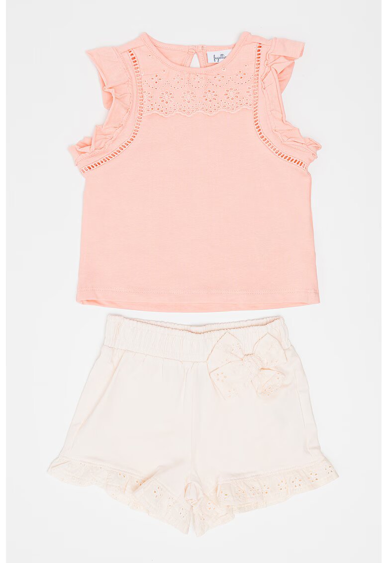 OVS Set de top si pantaloni scurti - Roz deschis