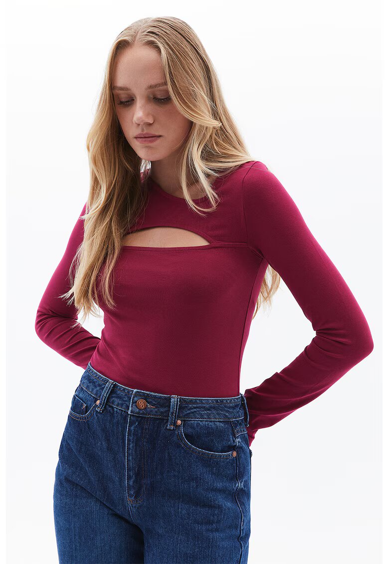 OXXO Bluza cu decupaje - Rosu