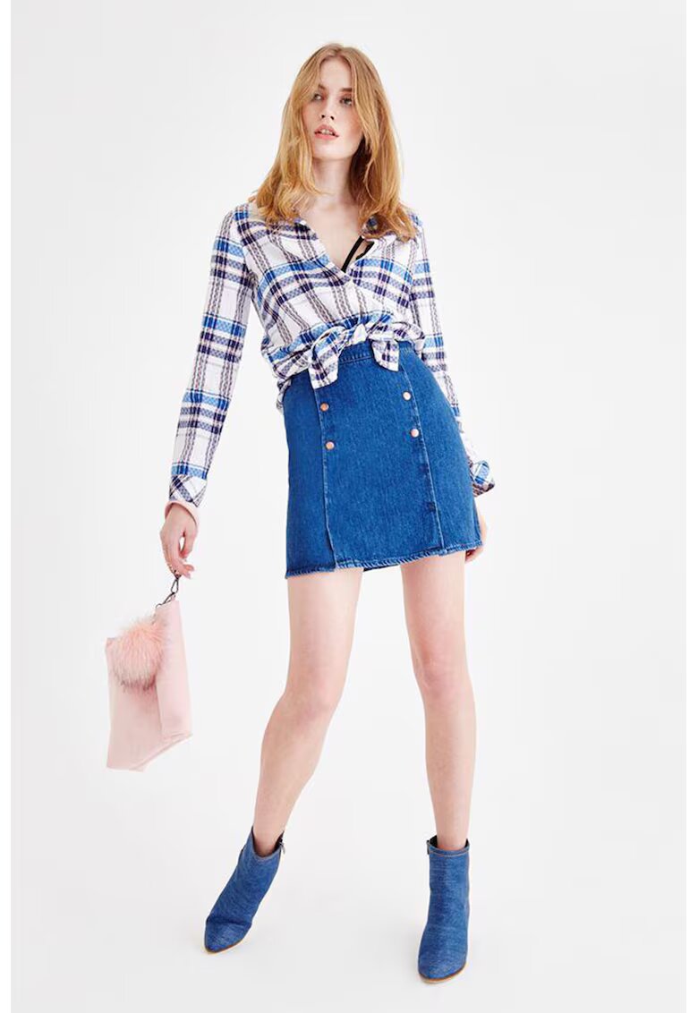 OXXO Fusta mini din denim - Albastru