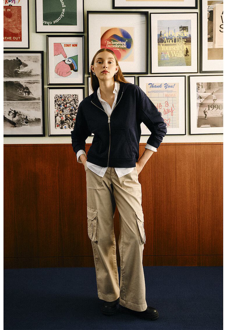 OXXO Pantaloni cargo relaxed-fit - Crem