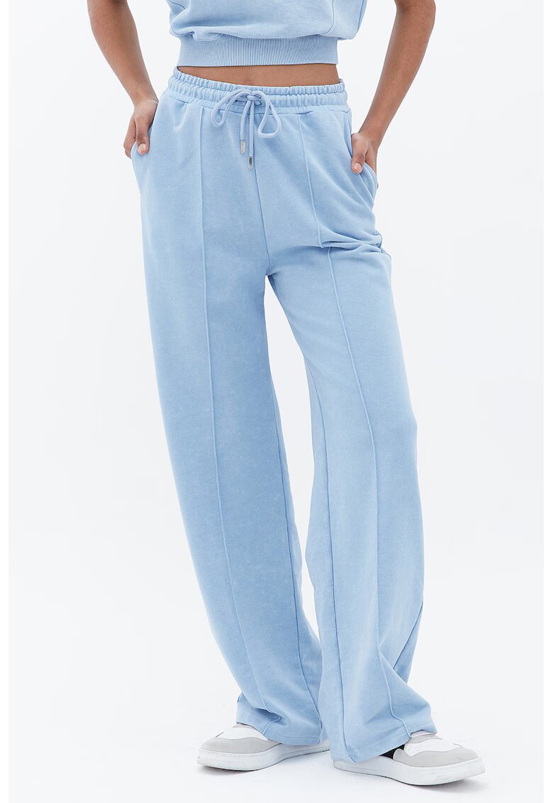 OXXO Pantaloni de trening cu snur de ajustare - Albastru deschis