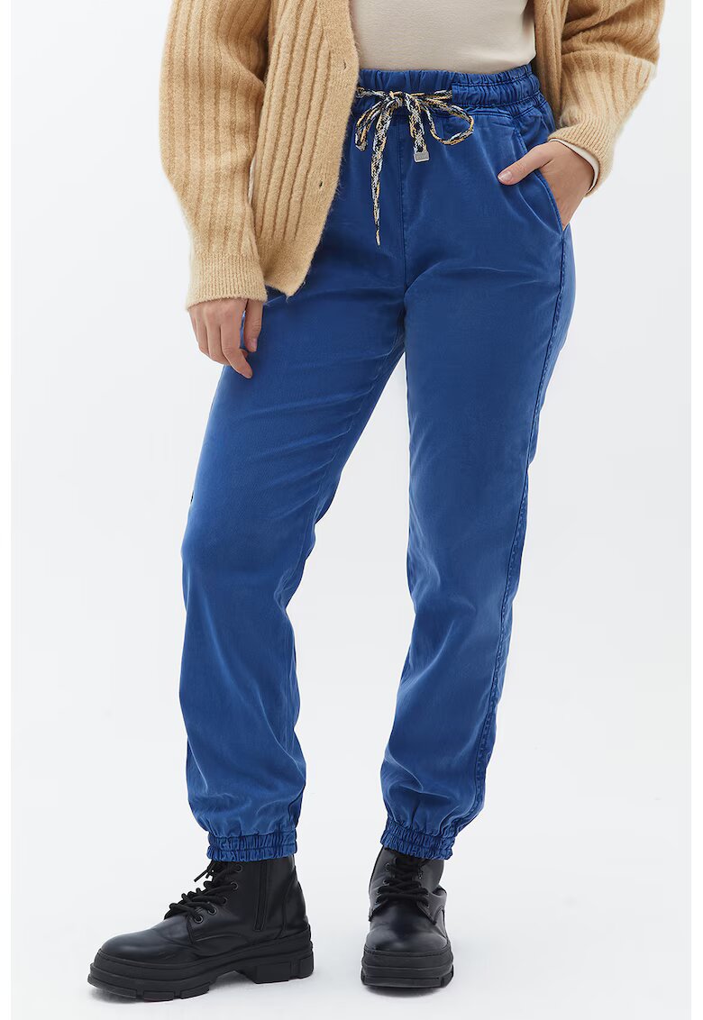 OXXO Pantaloni din amestec de lyocell cu snur - Albastru