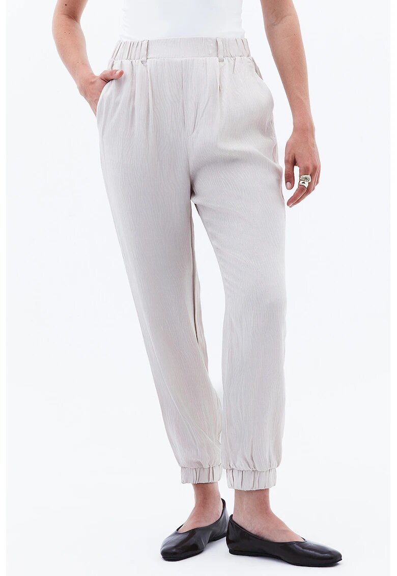 OXXO Pantaloni jogger cu model zebra Jak - Alb