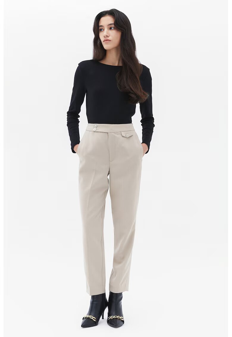 OXXO Pantaloni regular fit cu buzunare laterale - Grej