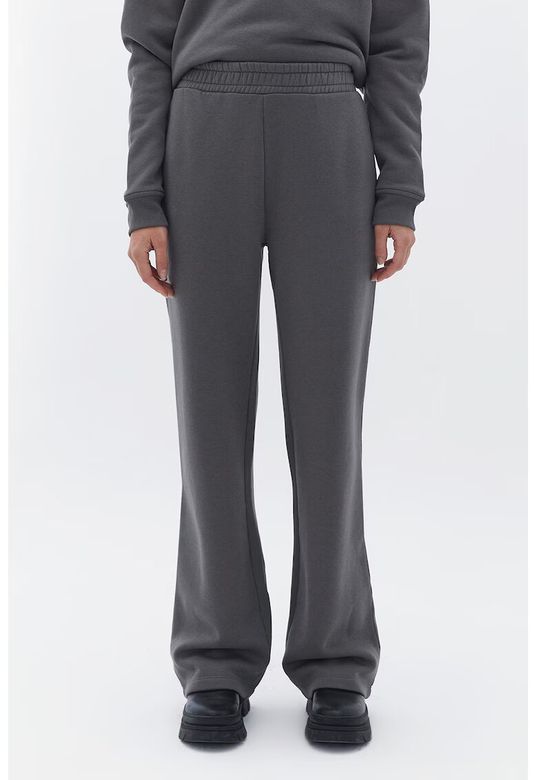 OXXO Pantaloni uni de trening cu talie elastica - Gri inchis