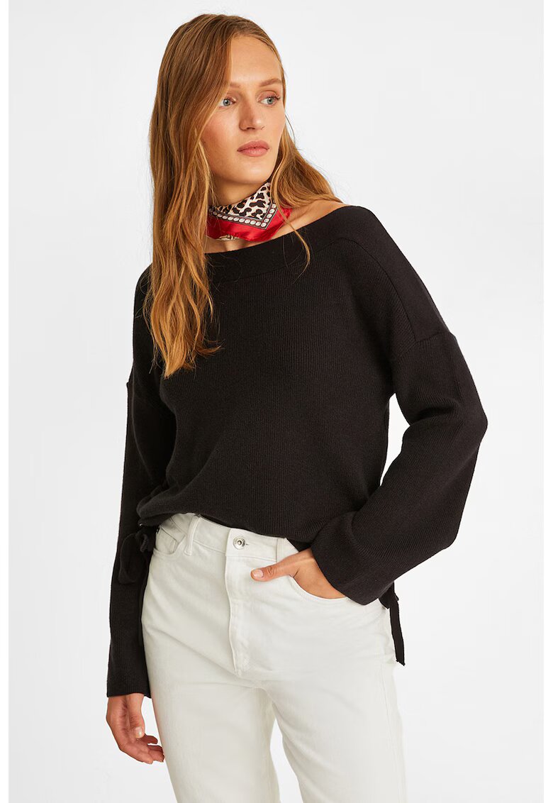 OXXO Pulover cu maneci cazute - Negru