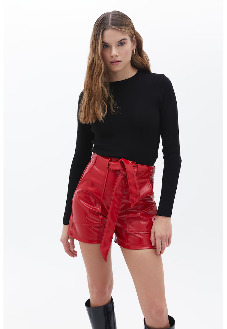 OXXO Pulover slim fit uni - Negru